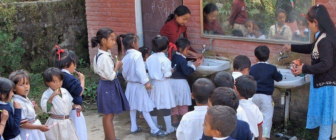 Village School Toothbrushing