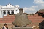 Garuda looking to Narayan temple, gone