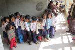 kids queue for the dentist