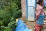 Landslip during monsoon almost took away the toilet