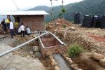 Toilets under construction, SJD school